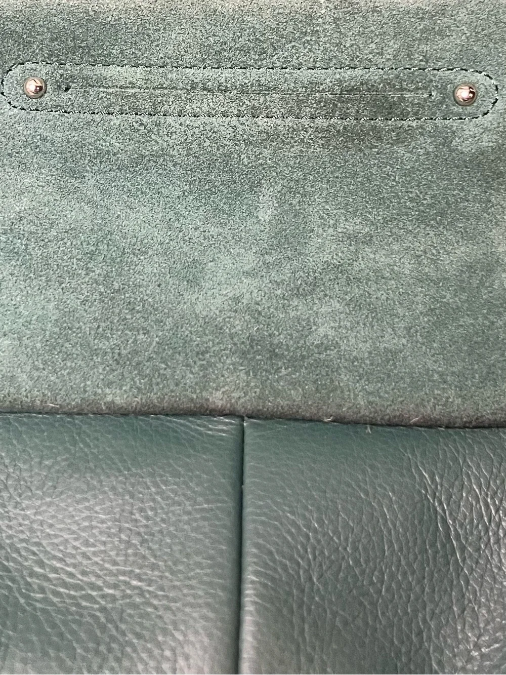 B Makowsky, Snakeskin Green Suede & Leather Shoulder Purse/Handbag Hobo